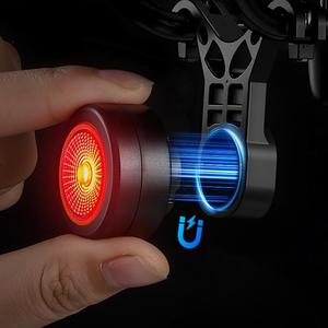 Luz Trasera Inteligente para Bicicleta con Sensor de Frenado, Montaje Magnético, 5 Modos, Duradera, Portátil, Recargable, Luz LED de Seguridad para Ciclismo - Product Image 2