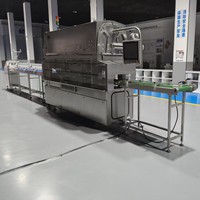 Machine de scellage automatique à grande vitesse pour barquettes, machine de scellage sous vide à l'azote, ligne de production d'emballage sous atmosphère modifiée |   Scelleuse de barquettes