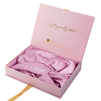 Boîtes d'emballage personnalisées en papier satiné pour bonnets de cheveux, coffrets cadeaux de luxe pour ensembles de hijabs