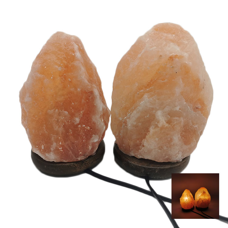 Lampe de sel de l'Himalaya sculptée en forme de panier pour cadeau et décoration