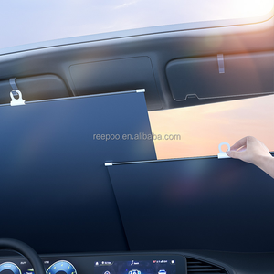 Rapo Universal Car <b>Window</b> <b>Shade</b> UV Heat Insulation Retractable Front Windshield <b>Shade</b> PVC+Nanometer Material Fast - Product Image 1