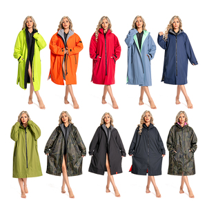 Fábrica personalizada de alta calidad forro polar impermeable a prueba de viento nadar <span class=keywords><strong>playa</strong></span> mantener caliente bata cambiante - Product Image 6