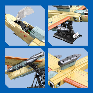 Modèle d'avion de reconnaissance U2 en blocs de construction en plastique 58093 pour les jeunes, jouet d'assemblage, 1363 pièces, kit militaire - Product Image 4