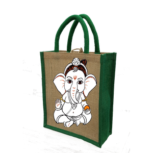 Bolsas de Compras, Bolsa de Mano, Bolsas de Yute con Estampado de Moda, Fabricadas en India, Bengala Occidental - Product Image 3