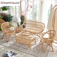 Canapé simple en rotin de haute qualité Style marocain français, ensemble de loisirs pour salon, hôtel jardin, Patio, offre spéciale