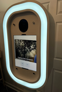 Machine photomaton automatique DSLR pour les fêtes, photomaton portable <span class=keywords><strong>iPad</strong></span> avec imprimante, support de photomaton DSLR avec flash et parapluie - Product Image 2