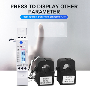 Compteur d'énergie intelligent WIFI 100A sur rail DIN 18mm, 2 phases, 3 fils, Tuya, moniteur de consommation d'énergie, compteur kWh, wattmètre 110V+110V - Product Image 5