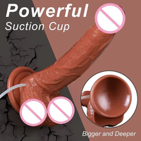Hot Sale Dildo Vibrator Maschine Silikon Teleskop Riesige Schub dildos für Frauen