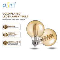 Ampoule à filament LED G25 G80 8W 1100LM Dimmable CRI80 AC120V AC220 240V Lampe globe vintage pour la décoration de la maison, du café et de l'hôtel