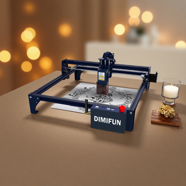Desktop Mini Laser Engraver Small Engraving and Cutting Etching Machine DIY Stainless Steel Marking 330*330mm For Wood Plastic