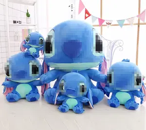 Factory supply special price super pink blue soft tactile suture plush stuffed toys cartoon bady plush toy