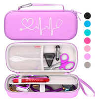 Étui rigide pour stéthoscope avec logo personnalisé, en EVA, portable, antichoc, étanche, sac de transport médical pour médecins et infirmières
