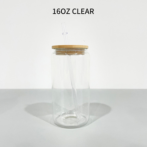 Bán Hot USA kho RTS <span class=keywords><strong>New</strong></span> 16oz trống thăng hoa rõ ràng Frosted thăng hoa Glass Soda bia Tumbler có thể chất lượng tốt - Product Image 5