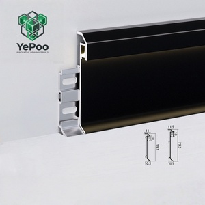 Battiscopa Moderno a LED in Alluminio 6063-T5 Anodizzato IP44 Resistente all'Umidità per Hotel, Villa, Camera <span class=keywords><strong>da</strong></span> Letto, Soggiorno - Nascosto - Product Image 6