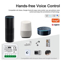 Module d'interrupteur d'éclairage intelligent Tuya ZigBee Mini 2 gangs, interrupteur mural universel, télécommande sans fil, prend en charge la radiofréquence