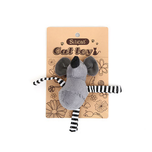 Pet fabbrica di moda all'ingrosso popolare divertente gatto giocattoli di peluche Set con carta di carta di imballaggio - Product Image 5