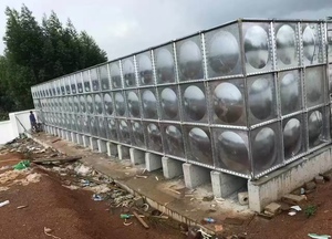 Système de réservoir et de pompe modulaire intégré en acier inoxydable BDF de haute qualité, capacité 10 000 <span class=keywords><strong>litres</strong></span>, pour le stockage d'eau à grande échelle - Product Image 2