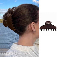 Pince à Cheveux Grande Taille Style Personnalisable pour Fille, Accessoire Cheveux Requin Rouge en Acétate