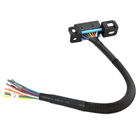 Port de remplacement OBD/OBDII pour ouvrir le câble J1962 OBD2 connecteur femelle au faisceau de câbles queue de cochon/queue de cochon avec support tresse en Nylon