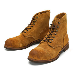 <span class=keywords><strong>Botas</strong></span> de cuero genuino estilo americano retro con capa superior de piel de vaca, <span class=keywords><strong>botas</strong></span> de desierto, <span class=keywords><strong>botas</strong></span> de motociclista con suela adhesiva <span class=keywords><strong>tipo</strong></span> <span class=keywords><strong>Martens</strong></span>. - Product Image 6