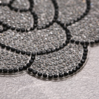 Hot Melt Iron-On Strass Retour Colle Fleur Patch Verre Matériel Accessoires Décoratifs pour Vêtements Bagages Mobile Téléphone Cas