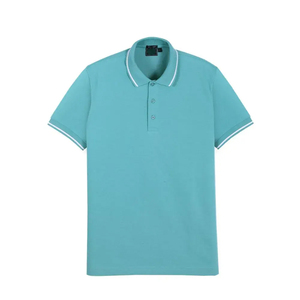 Camisa Polo de Manga Corta para Hombre, Corte Regular, Color Sólido, Tejido Informal, Cuello con Botones, Ropa de Moda para el Día a Día - Product Image 1