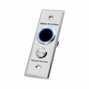12V-24V <span class=keywords><strong>Alarma</strong></span> <span class=keywords><strong>de</strong></span> incendio Liberación <span class=keywords><strong>de</strong></span> puerta Sensor sin contacto Metal <span class=keywords><strong>Manual</strong></span> Anulación Botón <span class=keywords><strong>de</strong></span> salida Interruptor No Touch Wave para abrir - Product Image 4