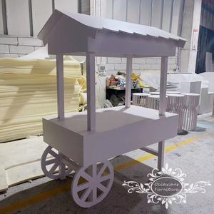 Lovely White <strong>Sweet</strong> <strong>Cart</strong> BABY Shower Candy <strong>Cart</strong> Design Made by Occasions Furniture - Product Image 1