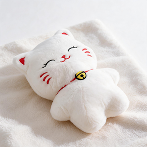 Peluche de Gato de la Suerte Blanco, Suave y Esponjoso, Certificado CE EN71 ASTM, Juguete de Peluche para Niños con Relleno de Algodón PP - Product Image 6