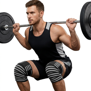 Unisex <b>Weight</b> Lifting Knee Brace Breathable Lightweight Elastic Support Bandage Anti Slip for Closure Men <b>Women</b> - Product Image 1