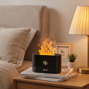 Meilleures ventes - <span class=keywords><strong>Mini</strong></span> humidificateur DQ701 avec lumière <span class=keywords><strong>LED</strong></span> chaude, diffuseur d'huiles essentielles, machine d'aromathérapie portable pour la maison, la chambre à coucher, le bureau - Product Image 2