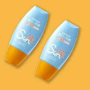 โลชั่นบํารุงผิวหน้าสดชื่นไวท์เทนนิ่งครีมกันแดดสดชื่นและไม่อัดจารบี SPF50 UVA/UVB ปกป้องใบหน้าจากแสงแดด