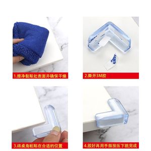 Transparent Silicone Corner <b>Protectors</b> L Shape For <b>Table</b> Edge Safety Guard - Product Image 5