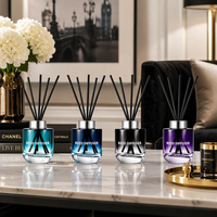 Diffuseur de parfum en verre dégradé de luxe avec huile |   Diffuseur d'ambiance personnalisé avec logo, sans BPA, sans alcool, parfum longue durée