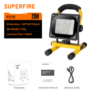 Oem Chất lượng cao công suất cao mạnh mẽ có thể sạc lại dẫn kho Đèn pha <span class=keywords><strong>IP54</strong></span> đánh giá chùm tia 360 góc - Product Image 2