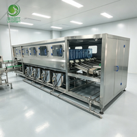 Machine de remplissage d'eau entièrement automatique pour barils, avec remplissage à micro-pression, pour la production de barils d'eau en PC réutilisables