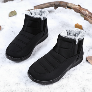 Stivaletti imbottiti in pelliccia da uomo e da donna scarpe da neve invernali con comoda imbottitura in pelliccia - Product Image 1