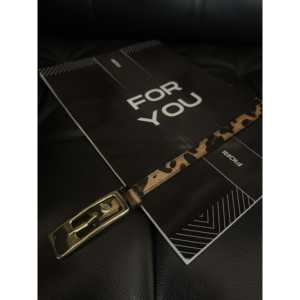 Cinturón fino Fiori con hebilla de aleación dorada, estilo casual para mujeres y hombres - Product Image 2