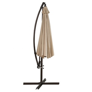 Paraguas voladizo de Metal azul de inclinación Manual moderno de 10 'con Base cruzada para playa, jardín, <span class=keywords><strong>Patio</strong></span>, parque, <span class=keywords><strong>patio</strong></span> trasero, restaurantes, hoteles - Product Image 4