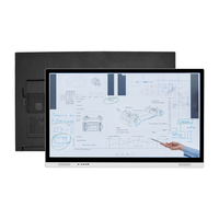 Pantalla Interactiva de 55 Pulgadas para Sala de Reuniones, Android 4K, Pizarra Digital, Panel Interactivo Inteligente, Kiosco Publicitario con Altavoz Integrado