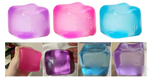 Lot de 60 jouets anti-stress en TPR transparent, à récupération lente, en forme de cube de gelée de 5,5 cm, extensibles et compressibles, pour enfants - Product Image 5