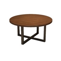 Ensemble de meubles d'hôtel personnalisés, table en bois moderne avec chaise en métal, ensemble de salle à manger