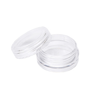 Mini pot cosmétique rond en PS de 3g, petit récipient en plastique pour vernis à ongles en gel, avec couvercle, outil de rangement pour échantillons de manucure en salon - Product Image 6