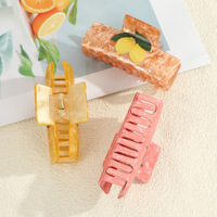 YJL Nouveauté – Pinces à Cheveux en PVC Imprimées Cerise et Citron, Série Fruits Mignons, pour Femmes – Accessoires de Mode Coréens pour Filles