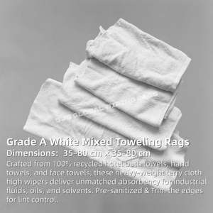 Paños de Limpieza Blancos 100% Algodón, Bajo en Pelusa, para Limpieza de Instrumentos de Precisión, Grado Profesional - Product Image 2