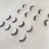 Vente en gros de cils longs naturels de 10 à 14mm, cils faits à la main avec emballage en boîte, cils pour le maquillage