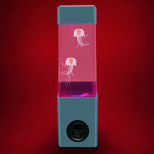 J & R Phong Cách Hiện Đại Quảng Trường Mới Sứa <span class=keywords><strong>Bluetooth</strong></span> Loa Không Dây Đèn Loa <span class=keywords><strong>Bluetooth</strong></span> Với 3D Stereo Surround Âm Thanh Loa - Product Image 1