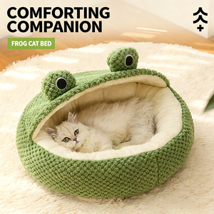 Pet Nest Small Frog Series <b>Cat</b> Nest Warm Dog Nest Fall/Winter <b>Mat</b> Cross-border Spot Customizable Factory Wholesale - Product Image 4