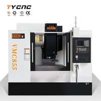 Vmc855 CNC freesmachines te koop, 3-assige freesmachine BT40 verticaal bewerkingscentrum CNC hobbymachine