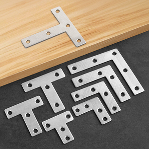 Connecteurs d'angle en T en acier inoxydable à 90 degrés pour fixation d'étagères et de fenêtres - Product Image 1